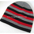 Chapeau d'hiver chaud design hommes tricot rayé