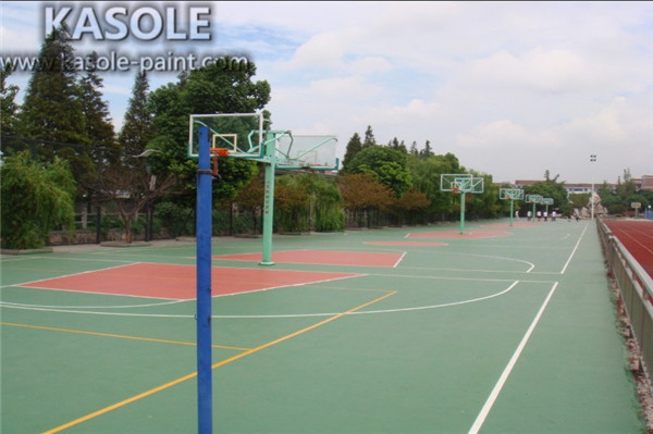 Silicon Pu Outdoor Basketball Sports Rubber Flooring