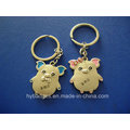 Christmas Trees Key Ring of Gold Printed, Decoration (GZHY-KC-002)