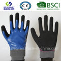 Guantes de látex, guantes de trabajo de seguridad de acabado de arena (SL-RS308)