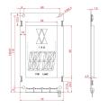 4,3 Zoll LED-Display ultradünnes Design