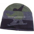 Promotion custom print men knitted cap hat