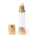Luxury gold airless lotion pump bottle