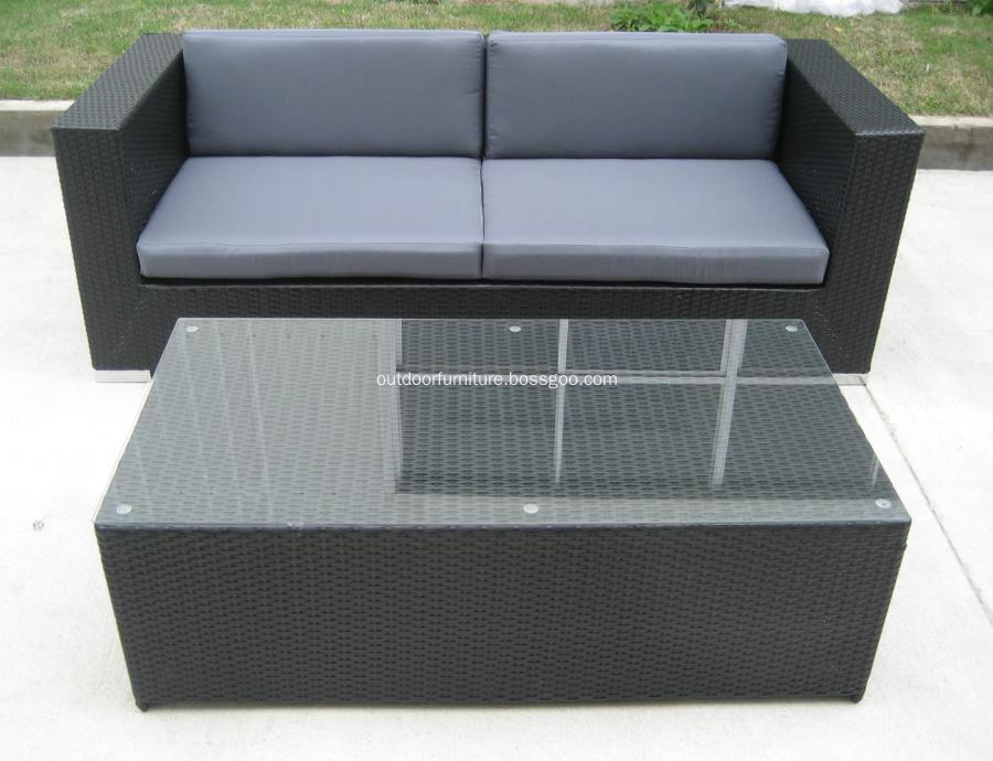 DLR1108-8 Plastic Wicker Garden Modern Leisure Sofa Furniture