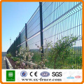 green PVC coated folds top mesh fence