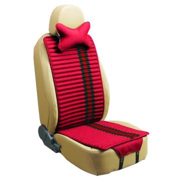 Siège auto coussin forme plate côtés Double utilisation avec lin et velours-rouge