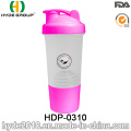 500ml PP BPA freiem Kunststoff Protein Shake Flasche, Kunststoff Shaker (HDP-0310)