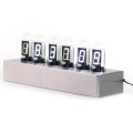 Nixie Tube Digital Table Clock Metal Base