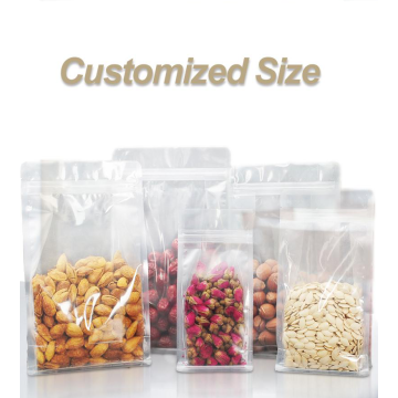 Nuts Food Plastic packaging bags Flat bottom pouch