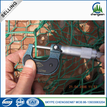 PVC Coated Hexagonal Gabion Wire Mesh