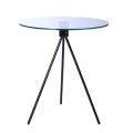 Tables basses d&#39;appoint rondes classiques en verre