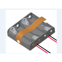4 peças AA Titulares de bateria Caixa/caixa de armazenamento com leads