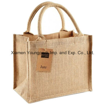 Günstige Werbe-Plain Mini Jute tragen Geschenk Tasche