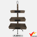 3 Tier Solid Wooden Fruit Decorative Trays Stand