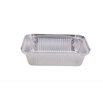 Deep rectangular full curl Aluminum Foil Container