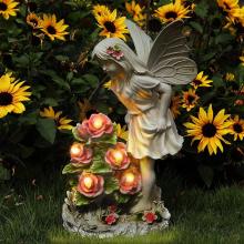 Figurines de jardin Angel Garden Statue Outdoor Decor