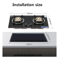 Tempered glass gas stove 2 burner