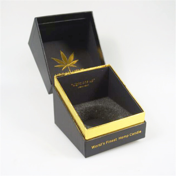 Black Luxury Rigid Paper Cardboard Candle Gift Box