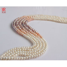 7-8-9mm Freshwater Pearl Strand, Button Round (ES146-7)