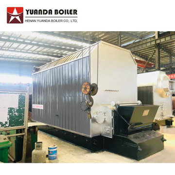 Troncos de madera para leña Caldera de horno de aceite térmico encendido