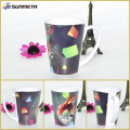 12oz sublimation en plastique Tasse blanche conique / tasse