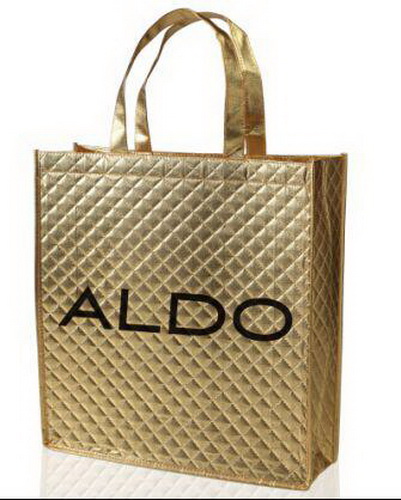 Promotional PP Non Woven Metallic Tote Bags