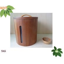 5kg Circular Window Wood Ricer Box