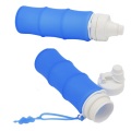 FDA Approved 500ml Collapsible Silicone Water Bottle