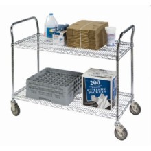 Chrom Metall Müll Hand Push Trolley Cart (TR904590A2C)