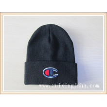 men's knitted embroidery hat