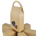 Kraft Paper Clear Window Die Cut Paper Bag