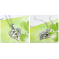 Wholesale Chain Necklace Pendant Heart Necklace Yellow Gold jewelry Diamond