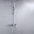 3-Way Square Rigid Riser Rail Kit Shower Mixer