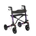 Bi-folding Adjustable Rollator With Removable Shopping Bag