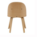 Restaurant Upholstered Nordic Elegant Dinning Wood Chair