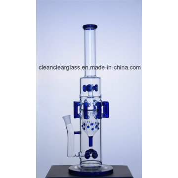 Factory Wholesale New Design Glass Water Pipe Smoking Pipe with Gears Perc