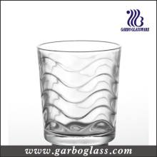 9 Oz Wave Design Clear Whisky Glass Cup (GB027809B)