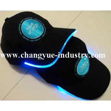 Casquette de coton personnalisé mode LED fibre baseball cap