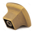 Gold Finish Square Kitchen Cabinet Drawer Knob