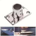 316 stainless steel Sailboat rectangular pipe stanchion base