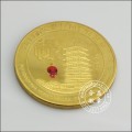 Oro de cobre amarillo antiguo plateó la moneda del metal (GZHY-JZ-001)
