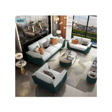 Green Light Luxury Sofa Set Metal Frame