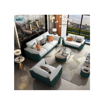 Green Light Luxus Sofa Set Metallrahmen