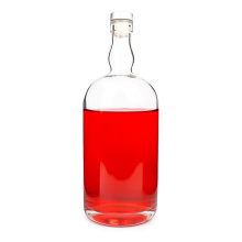 Bouteille de vodka à vin en verre de 1000 ml en gros