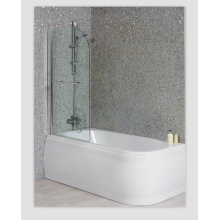 Luxury Left Handed Shower Bath with Straight Bath Screen