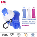 Sporting foldable silicone water bottle