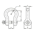 Europe Type Large Bow Shackle Carbon Steel