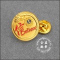 Gold Revers Pins, nach Maß Abzeichen (GZHY-LP-043)