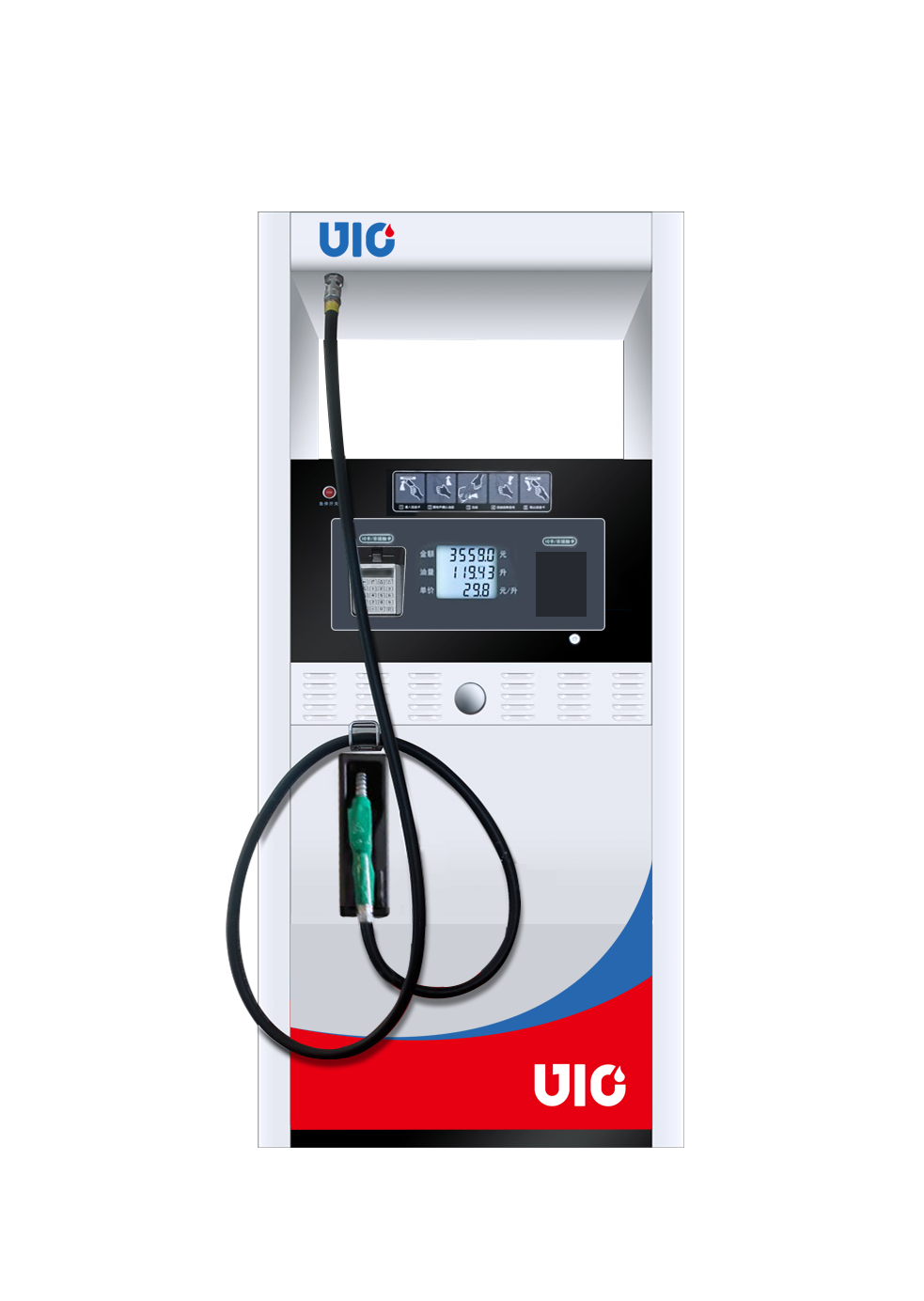 Narrow-body single hose fuel dispenser Narrow-body single hose fuel dispenser