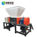 Double roller shaft plastic recycling shredder machine